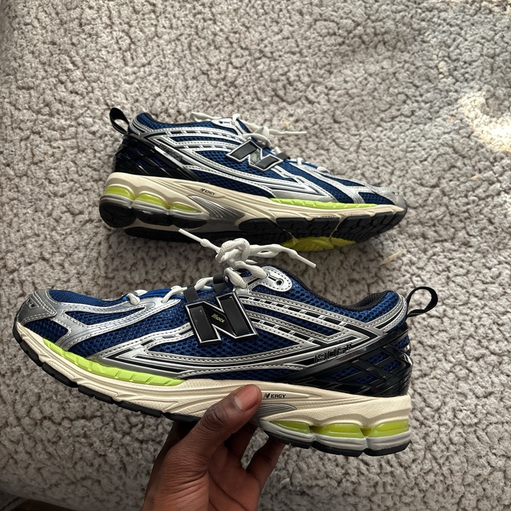 New Balance Blue and Green Sneakers